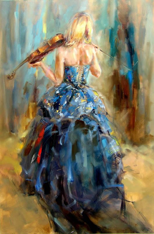 Anna Razumovskaya Dancing With a Violin 4